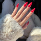 Classic red nails